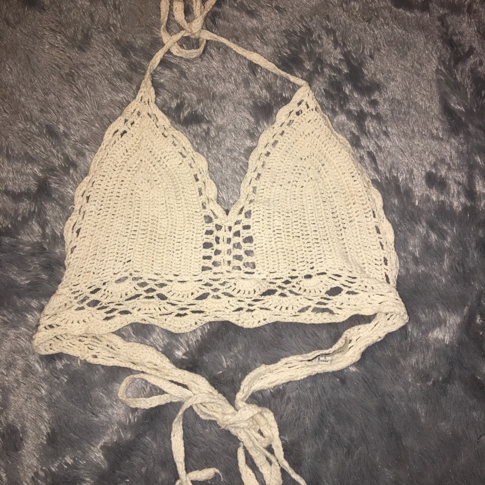 Ribbed Knit Crop top/festival bralette